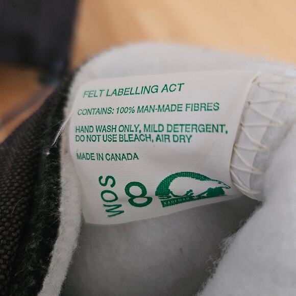 Sorel Kaufman Canada Boots Vintage Felt Lined Waterproof  Sz 8 - Picture 11 of 13